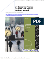 Contemporary Corporate Finance International Edition 12th Edition Mcguigan Solutions Manual