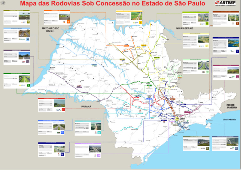 Mapa Rodovias Do Estado de Sao Paulo | PDF