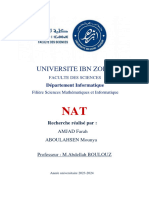 Universite Ibn Zohr: Département Informatique