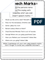 SpeechMarksWorksheet 1