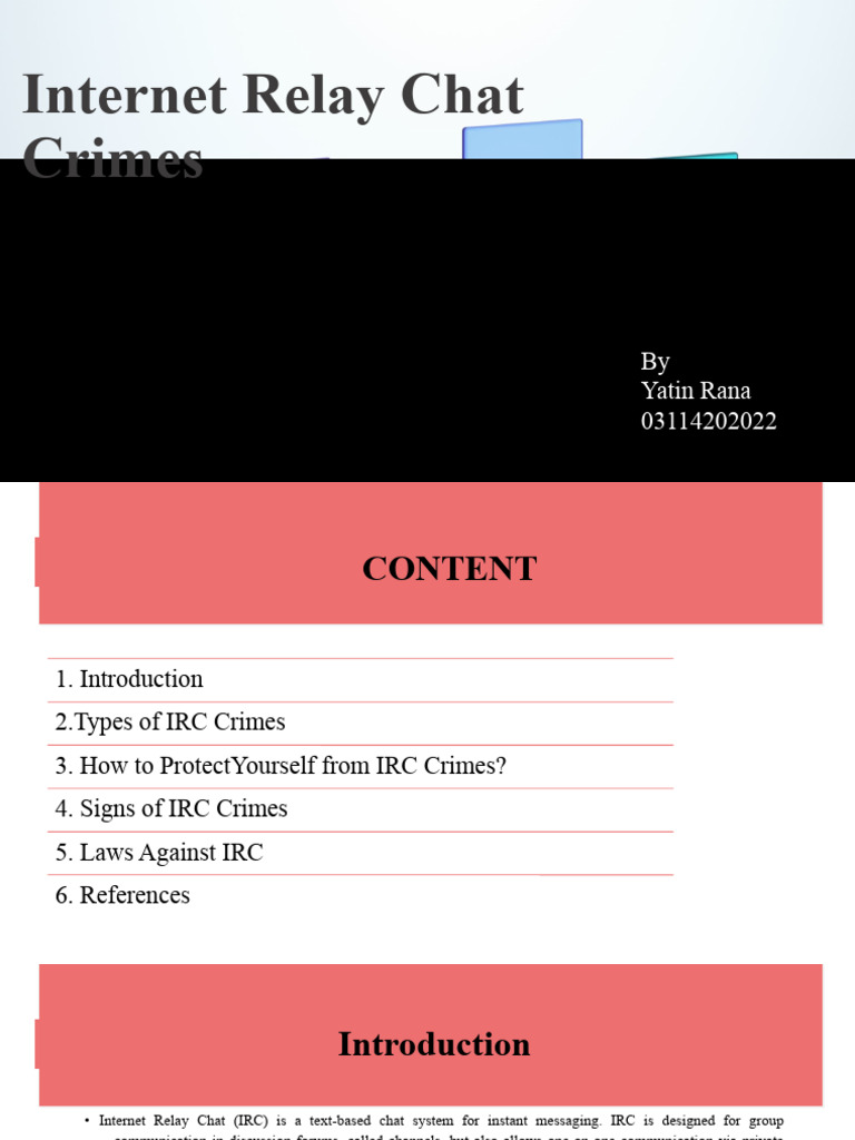 Irc Crimes | PDF | Internet Relay Chat | Denial Of Service Attack
