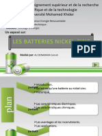 Les Batteries Nickel-Zinc