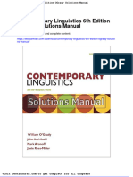 Contemporary Linguistics 6th Edition Ogrady Solutions Manual