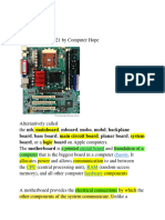 Motherboard: Circuit Board Chassis CPU RAM Hardware