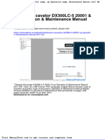 Doosan Excavator Dx300lc 5 20001 Up Operation Maintenance Manual 2017 en