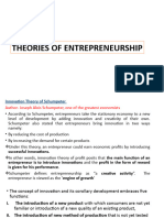 Theories of Entrepreunership