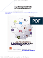 Contemporary Management 10th Edition Jones Solutions Manual