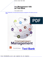 Contemporary Management 10th Edition Jones Test Bank