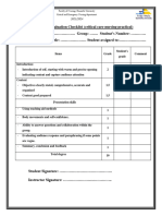 Presentation Evaluation Sheet Critical