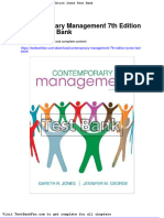 Contemporary Management 7th Edition Jones Test Bank