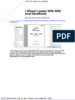 Fiat Hitachi Wheel Loader w50 w60 w70 Technical Handbook