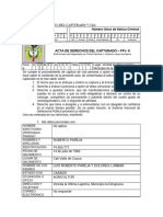 Acta de Derechos Del Capturado - Acta de Buen Trato - Roberto