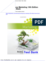 Contemporary Marketing 15th Edition Boone Test Bank