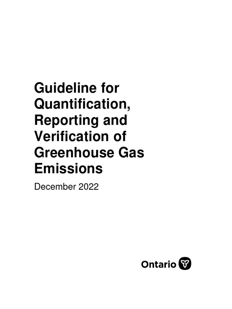 Guideline For QRV of GHG Emissions - December 2022 (EN) | PDF | Fuels ...