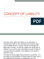 Concept of Liability