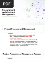 Procurement and Contract Management