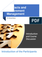 Contracts and Procurement Management: Dr. Arshad Zaheer