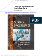Alexanders Surgical Procedures 1st Edition Rothrock Test Bank
