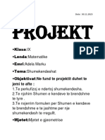 Projekt Matematike-Tremujori 1