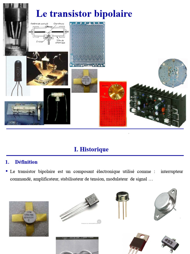 Cours5.Le Transistor Bipolaire PDF Transistor bipolaire