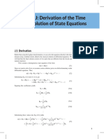 Derivation of The Time Domain Solution of State Equations