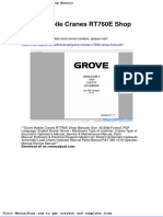 Grove Cranes Rt760e Shop Manuals