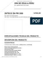 Zkteco ZK-FR1300 - Importacion de Eeuu A Peru