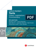 Torts Cases, Legislation and Commentary (Harold Luntz, David Hambly)