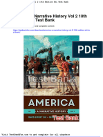 America A Narrative History Vol 2 10th Edition Shi Test Bank