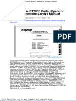 Grove Crane Rt700e Parts Operator Manual and Schematic