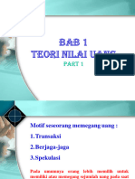 Pertemuan 2 - Bab 1. Teori Nilai Uang