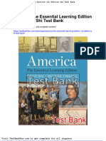America The Essential Learning Edition 1st Edition Shi Test Bank