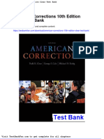 American Corrections 10th Edition Clear Test Bank