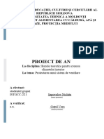 Proiect de An: Climatului Interior