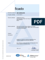 Certificado ISO 22 - ES