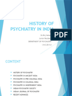 History of Psychiatry in India