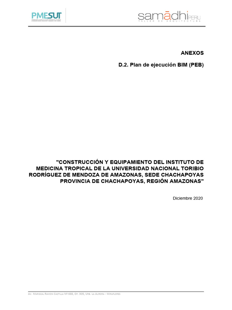 Plan de Ejecución BIM para Medicina Tropical | PDF | Autodesk Revit ...