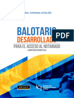 CHIPANA CATALÁN, J., Balotario Desarrollado para El Acceso Al Notariado (Compendio Normativo)