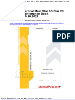 Haulotte Vertical Mast Star 8s Star 20-10-2021 Maintenance Book 4001122480 10 2021