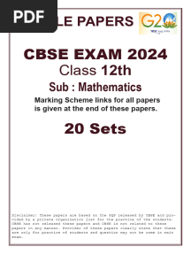 SQP 20 Sets Mathematics