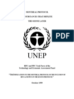 UNEP TEAP Report 1999 "The ImplicaƟons To The Montreal Protocol of The Inclusion of HFCs and PFCs in The Kyoto