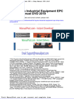 Full Toyota Industrial Equipment Epc Shop Manual DVD 2019