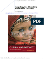 Cultural Anthropology in A Globalizing World 3rd Edition Miller Test Bank