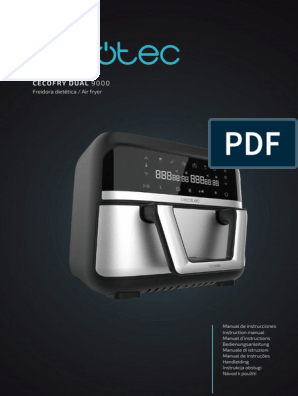 Cecofry-Dual-9000 User Manual Es, PDF, Física Aplicada e  Interdisciplinaria