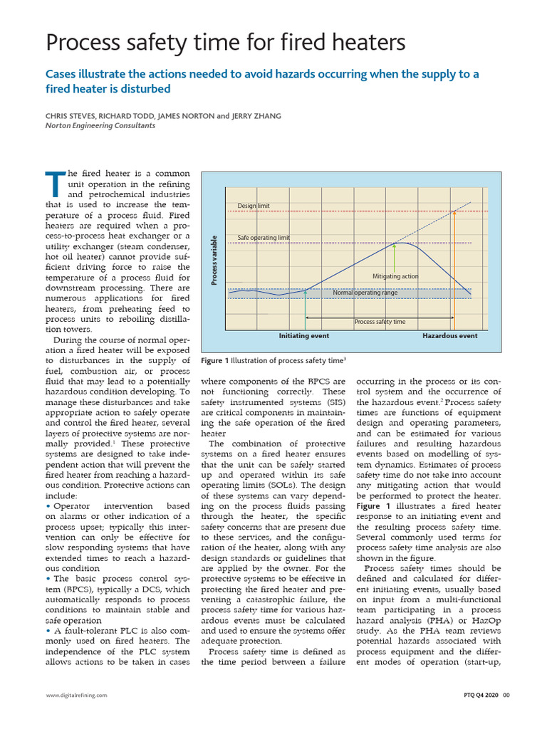 Process Safety Time in Fired Heaters | PDF | Combustion | Chimney