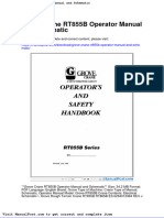 Grove Crane Rt855b Operator Manual and Schematic