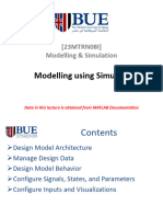 23MTRN08I Lec 8 - Modelling Using Simulink PDF