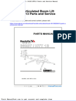 Haulotte Articulated Boom Lift 3632thtt13 Parts and Service Manual