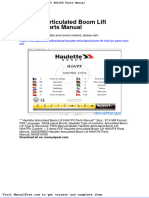 Haulotte Articulated Boom Lift Ha41px Parts Manual