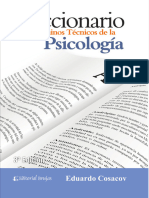 Diccionario de Terminos de La Psicologia